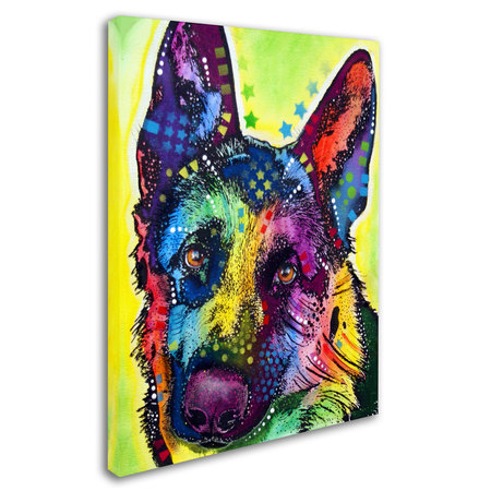 Trademark Fine Art Dean Russo 'German Shepherd' Canvas Art, 35x47 ALI0238-C3547GG